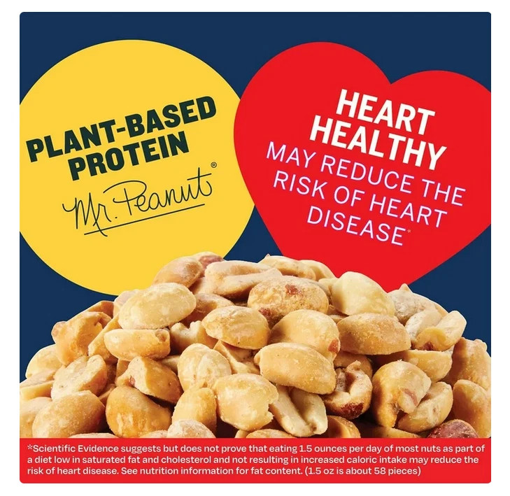 PLANTERS Lightly Salted Dry Roasted Peanuts, Party Snacks, Plant Based Protein,