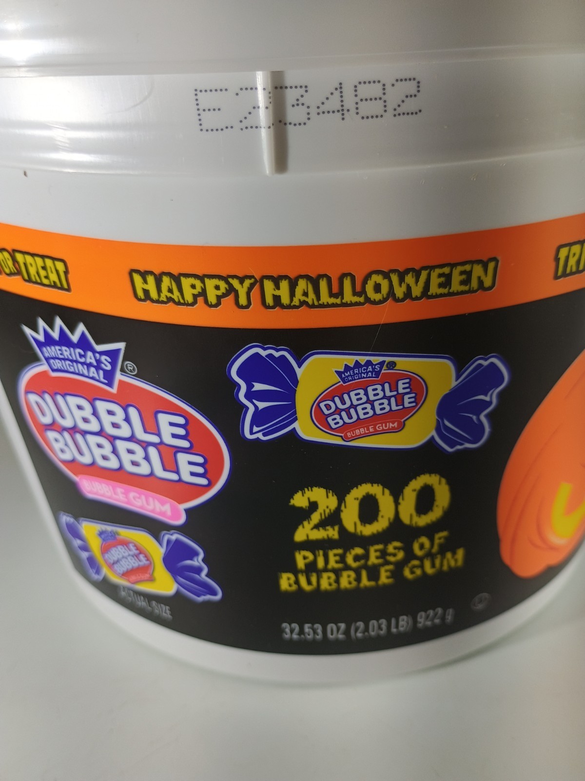 Dubble Bubble Bubble Gum Original Pink 200/Tub Happy Halloween 🎃👻