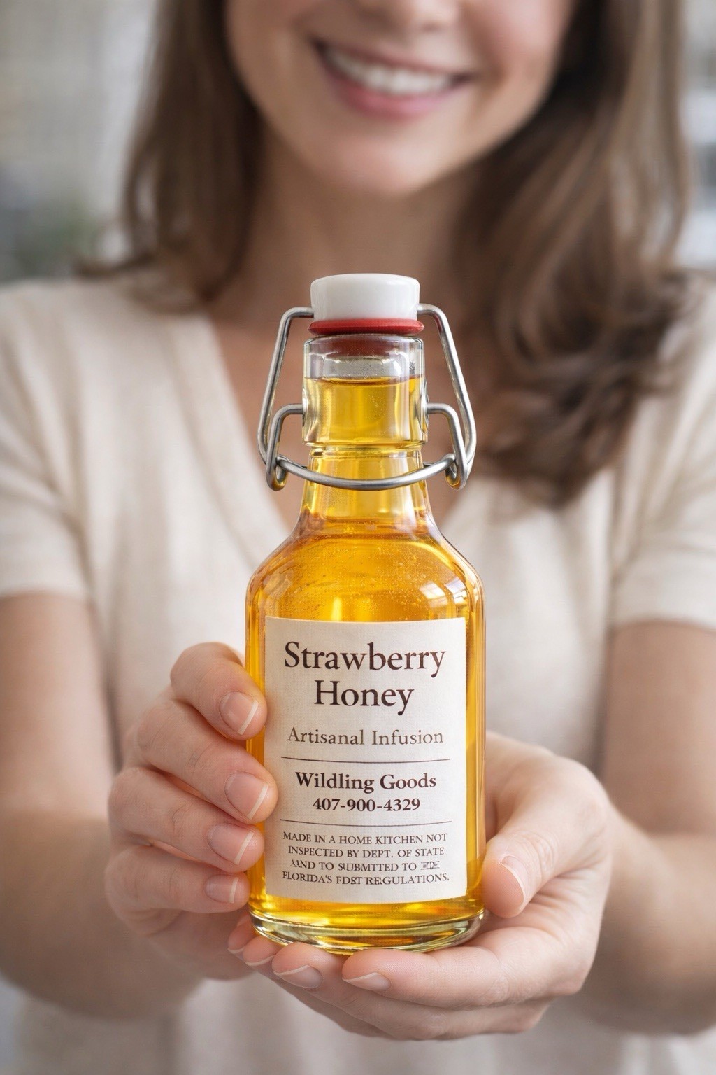 Strawberry Honey – Artisanal Infusion | Small Batch | 100% Pure by Wilding Goods
