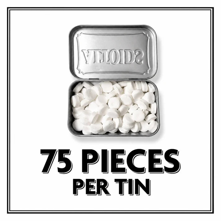 Altoids Peppermint Breath Mints 75 Count Tin 1.76 oz Strong Mint Candy