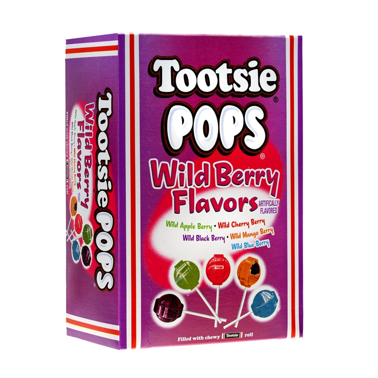 Tootsie Pops Wild Berry Flavors, 100 ct Giveaway Box