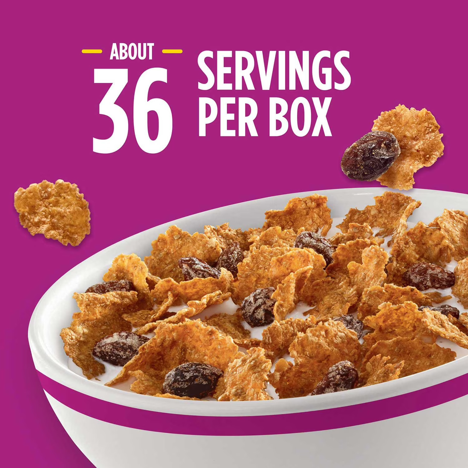Raisin Bran Cereal 76.5 oz Family Size Kellogg’s Breakfast Bulk Sealed Fresh