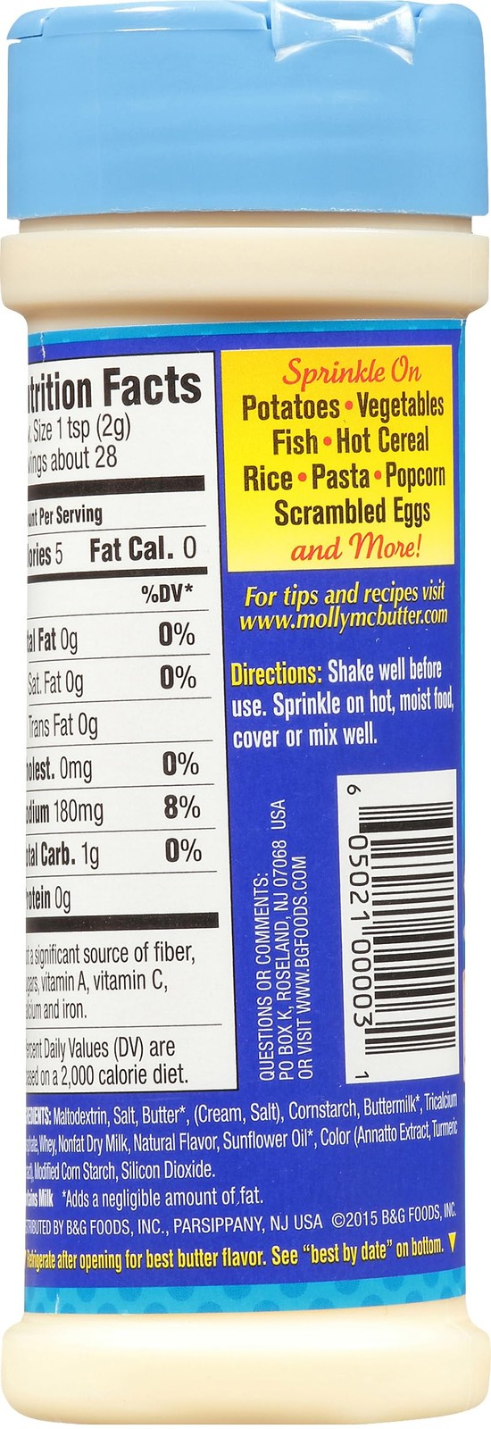 Molly McButter Fat Free Sprinkles 2 Ounce Pack of 12 FREE SHIPPING