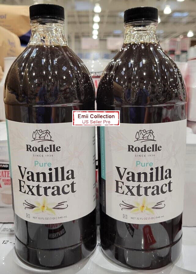 Rodelle Pure Vanilla Extract Bundle 32fl oz 946ml (Brand New)