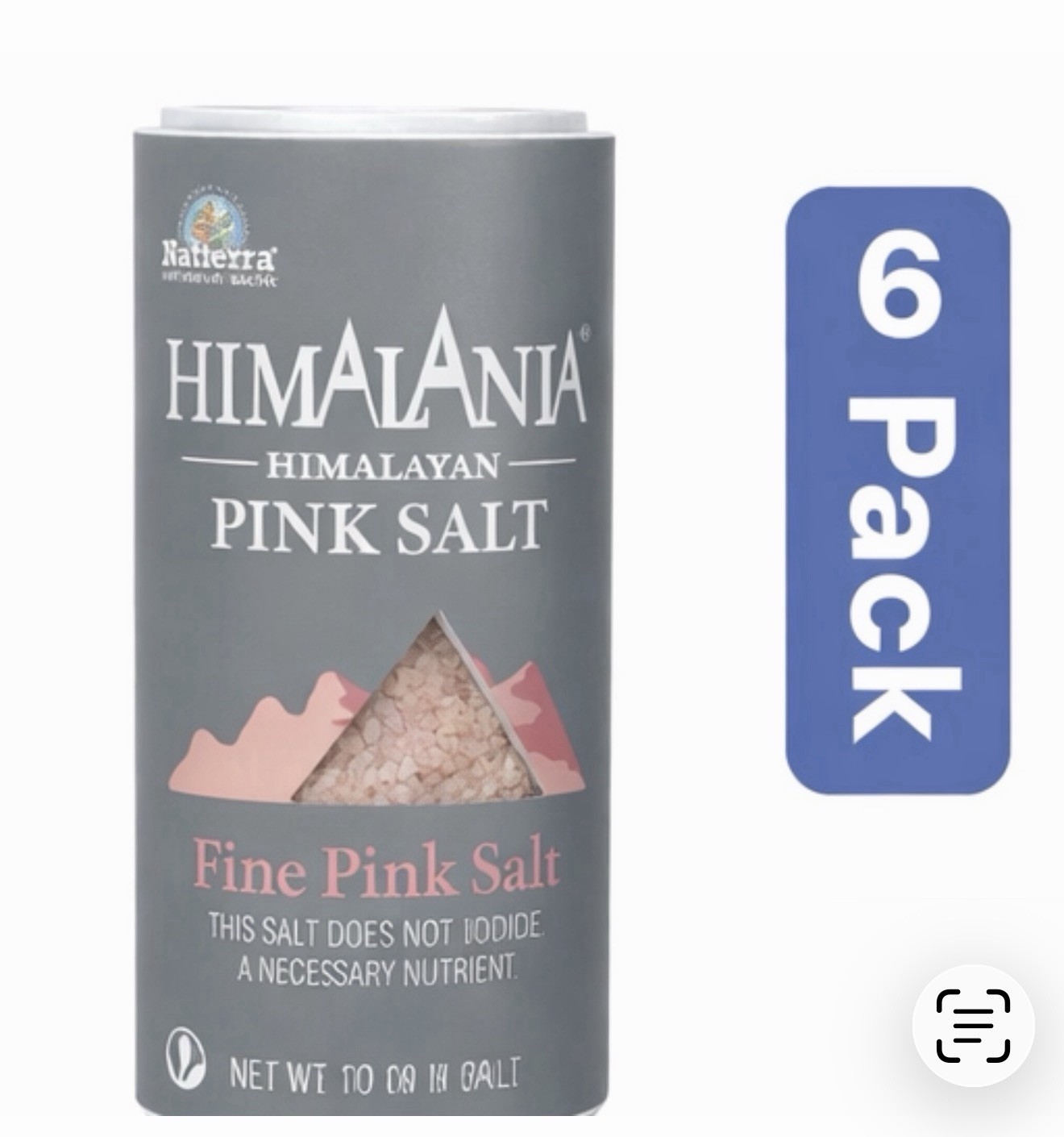 Himalayan Pink Salt 13 Oz by Natierra ( Case Of 6 Exp 2035 )