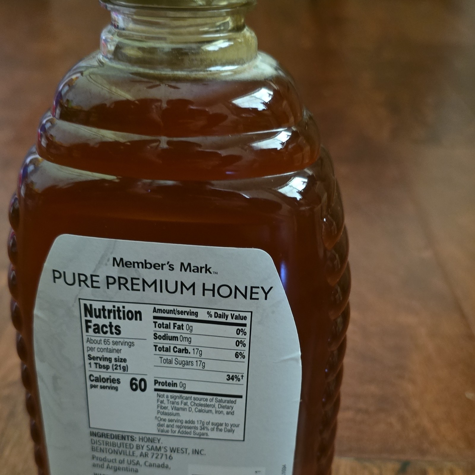 Member’s Mark Wildflower Pure Premium Honey, 48 oz Squeeze Bottle