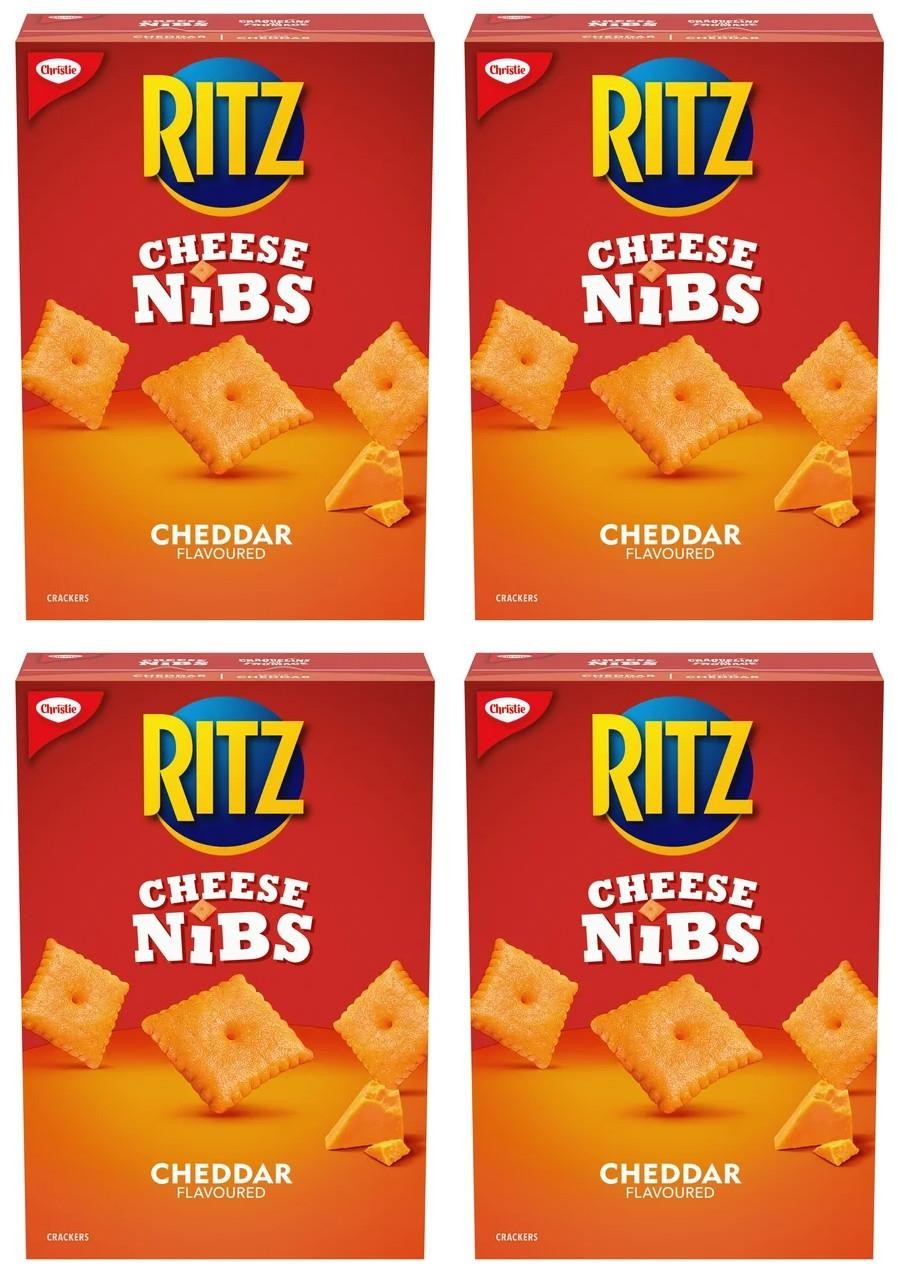 Ritz Cheese Nibs Cheddar Crackers 180g (4 Pack)
