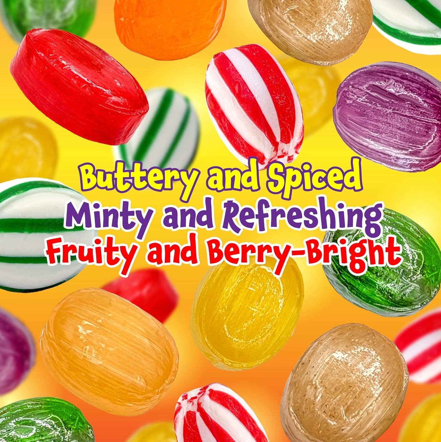 Funtasty Old School Halloween Hard Candy Assortment, Bulk Pack 2 Pounds