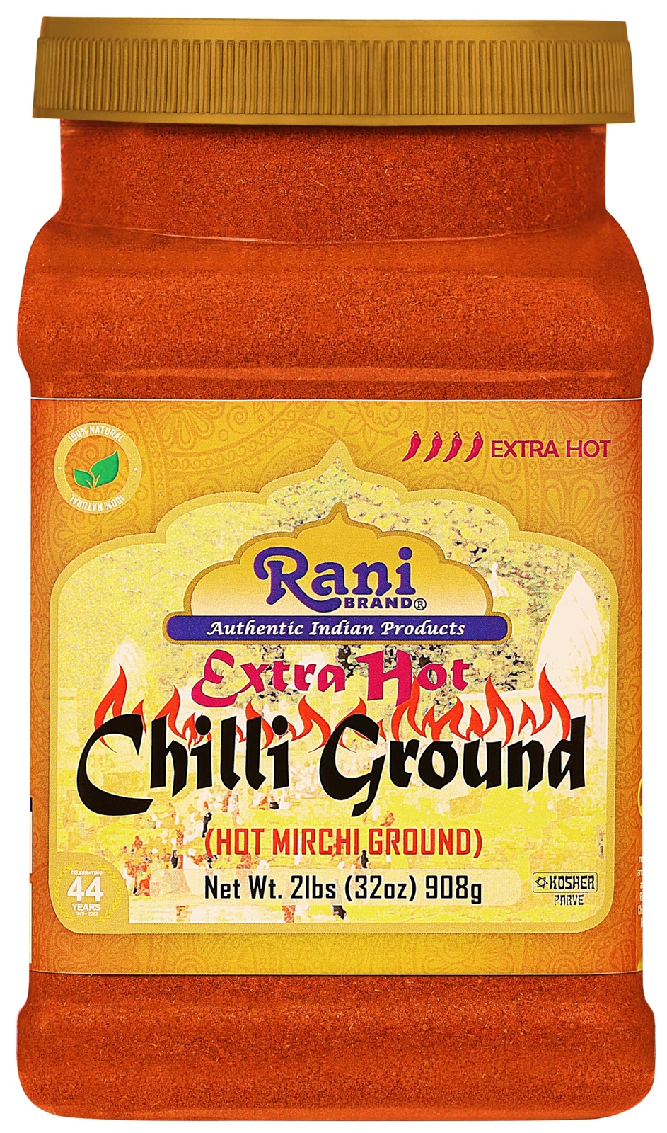 Rani Extra Hot Chilli Powder Indian Spice 32oz (2lbs) 908g PET Jar