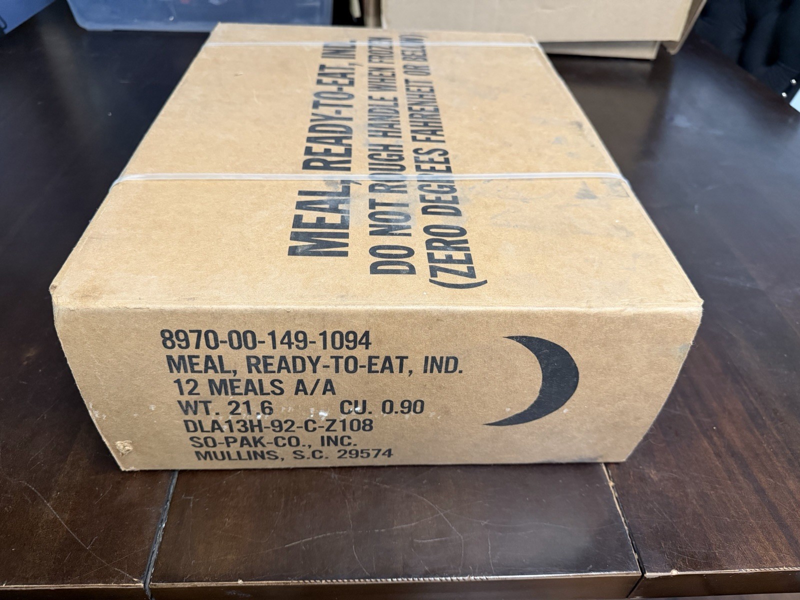 Vintage So-Pak-Co Meal Ready-To-Eat MRE Case 12 Meals 1993 USA DLA13H92CZ103