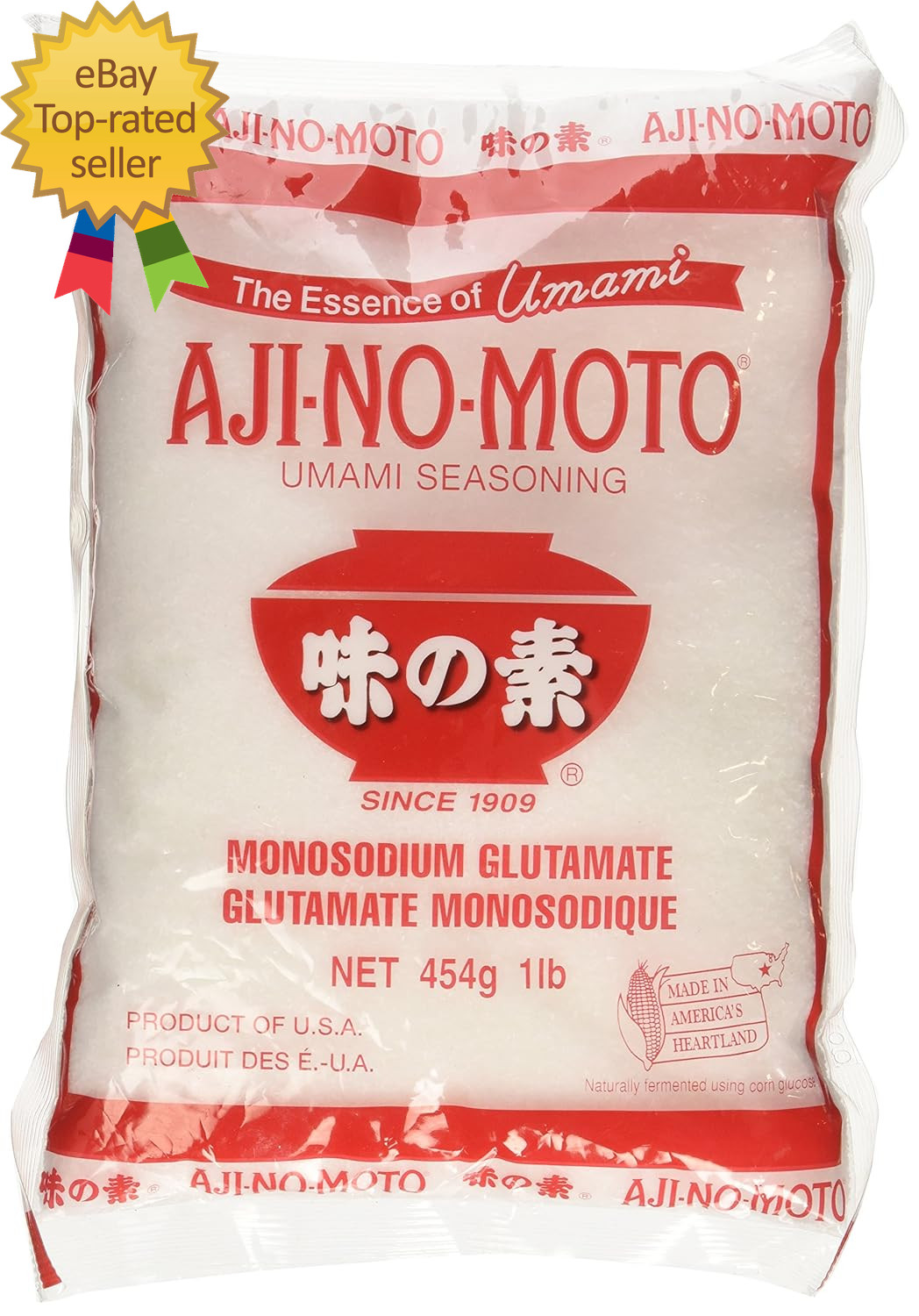 Aji No Moto Monosodium Glutamate Umami Seasoning 454G / 1LB / 16Oz HALAL