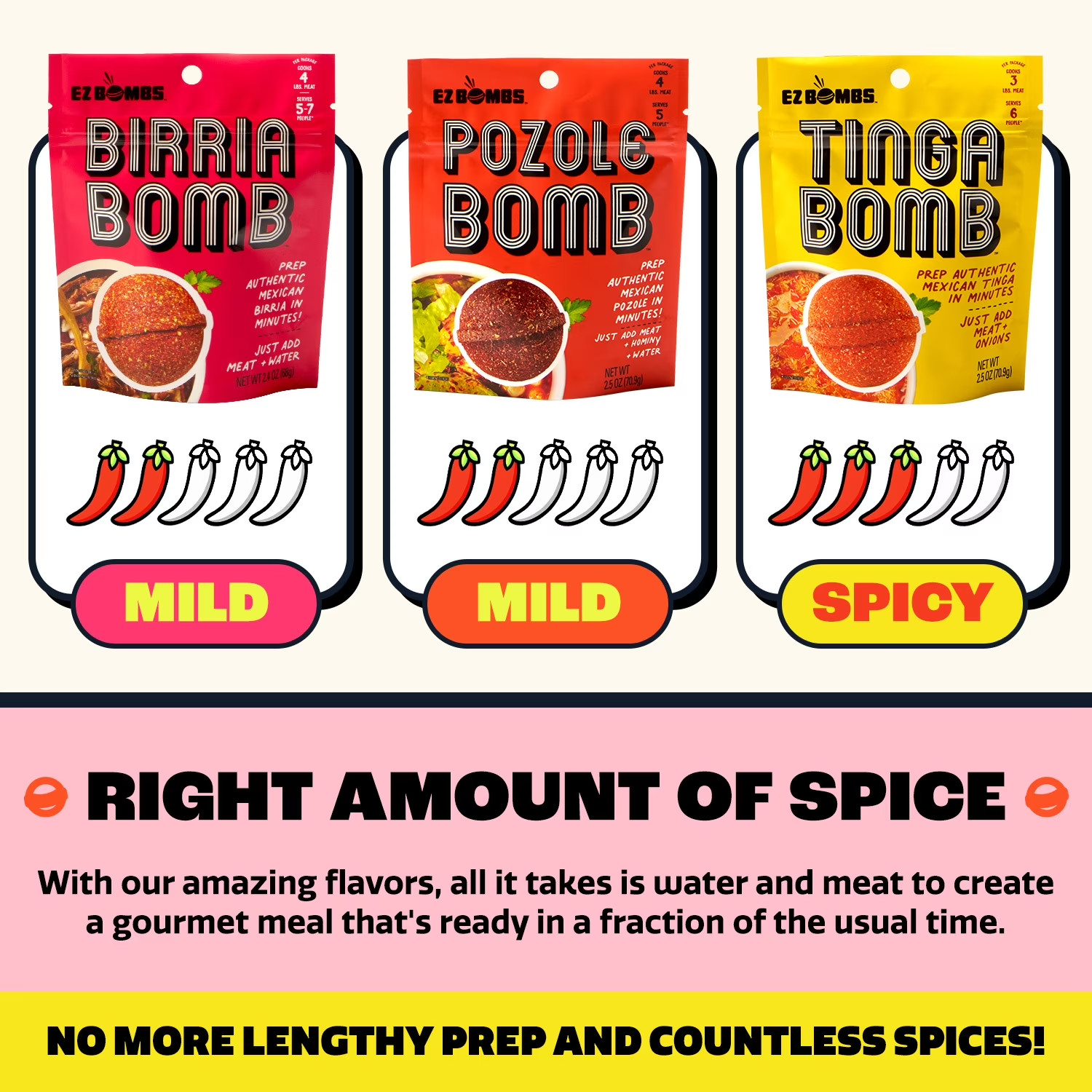 EZ Bombs Birria Bomb Seasoning, 1 Pack – Authentic Mexican Spice Mix for Tacos