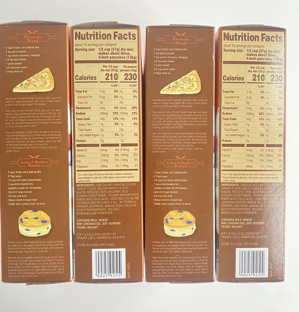 Trader Joe’s Buttermilk Pancake & Baking Mix 32oz 907g (4 Boxes) 12/2027