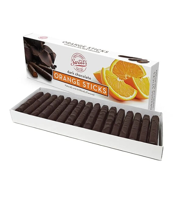 Sweets Dark Chocolate Orange Sticks, 10.5oz Box