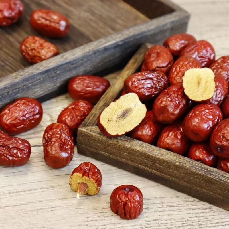Dried Chinese jujube, 450g Chinese red dates super food snack, Vegan 九龍堂 红枣 枣
