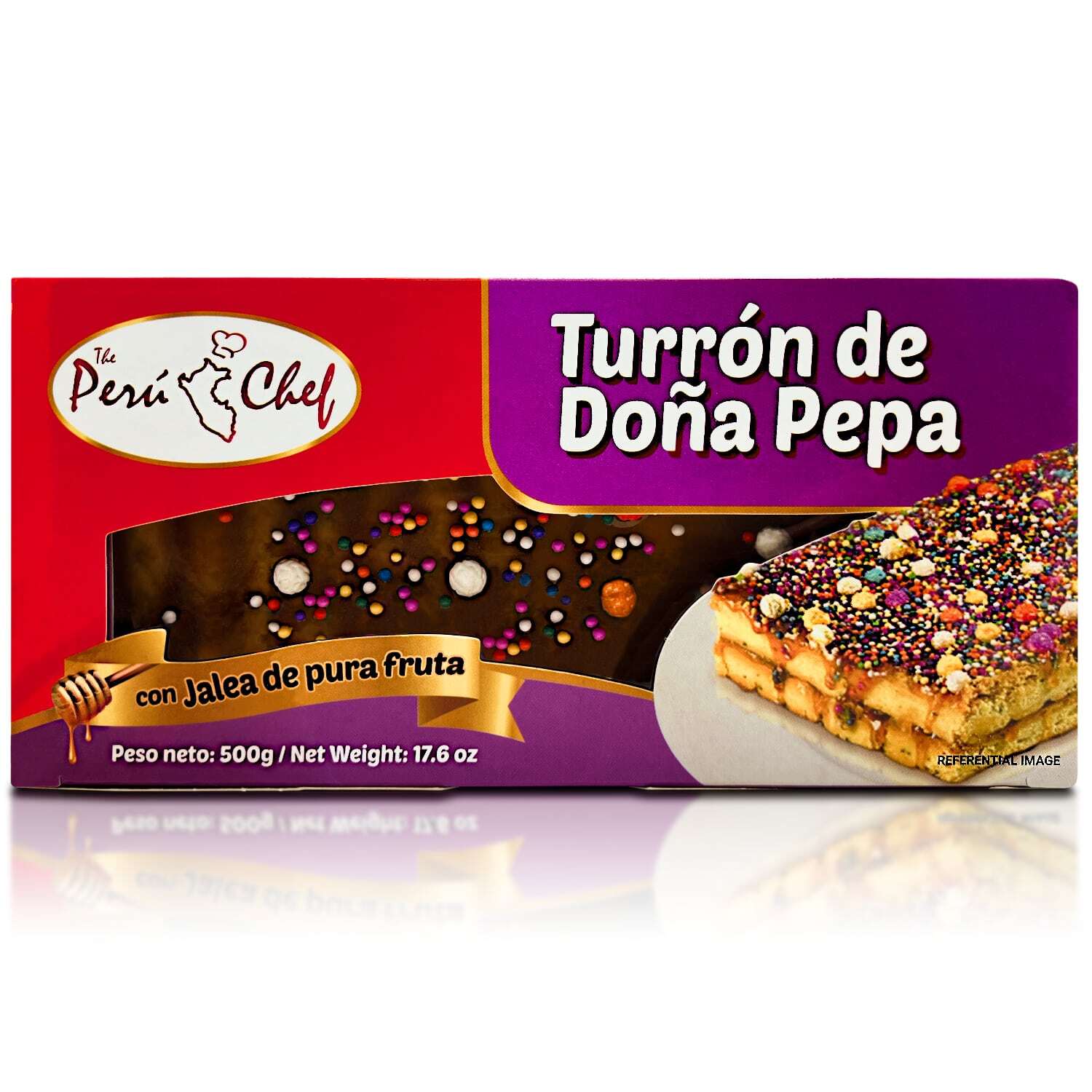 Peruchef Turron Dona Pepa 500 gr | Peruvian Nogat Dona Pepa 17.6 Oz