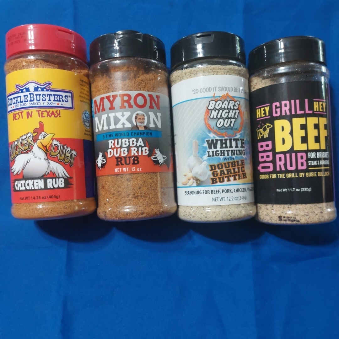 4 Pack Combo Spice and/or Rub for Chicken Beef Pork
