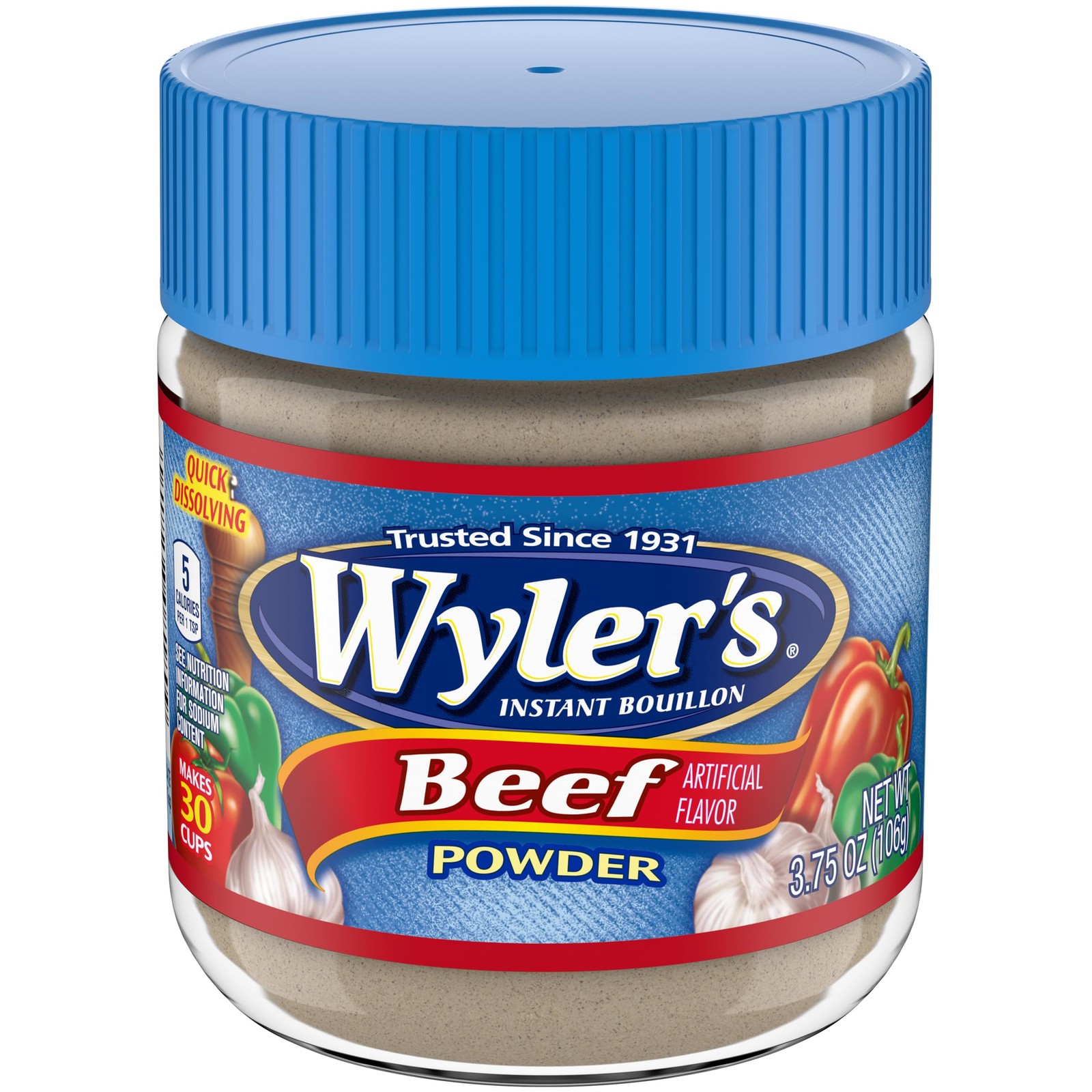 Wyler’s Instant Bouillon Beef Flavored Powder (3.75 oz 3.75 Ounce (Pack of 1)