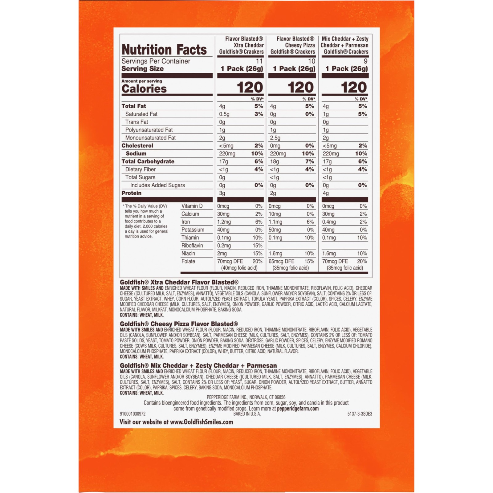 Bold Mix Variety Pack Snack Crackers, 1 oz Snack Packs, 30 Ct