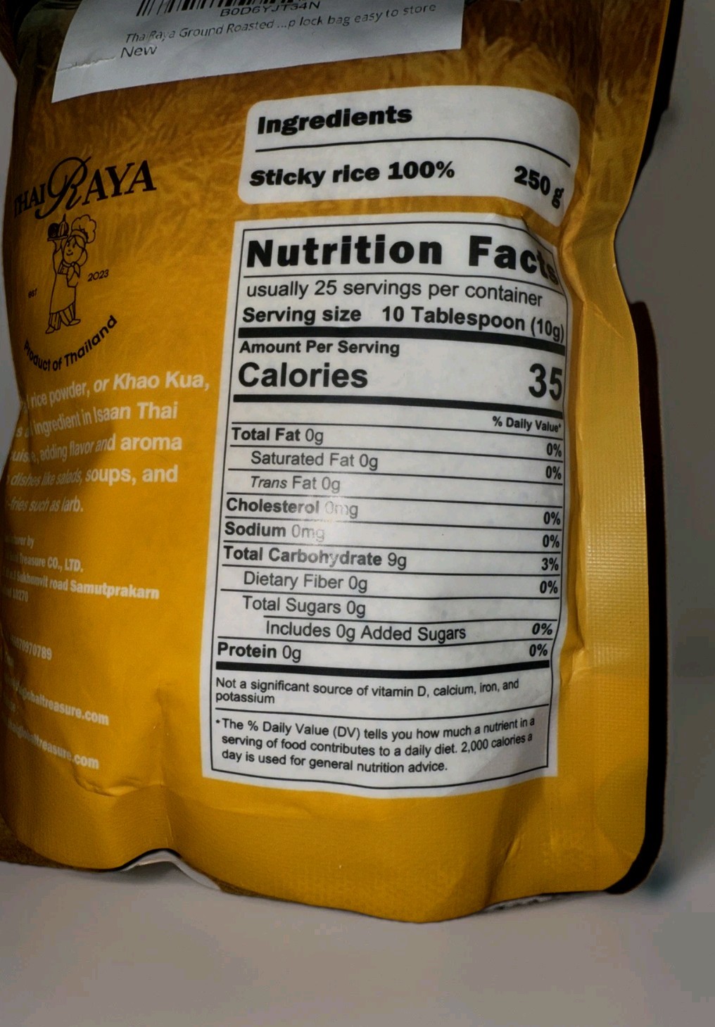 THAI RAYA Ground Roasted Rice Fast Shipping