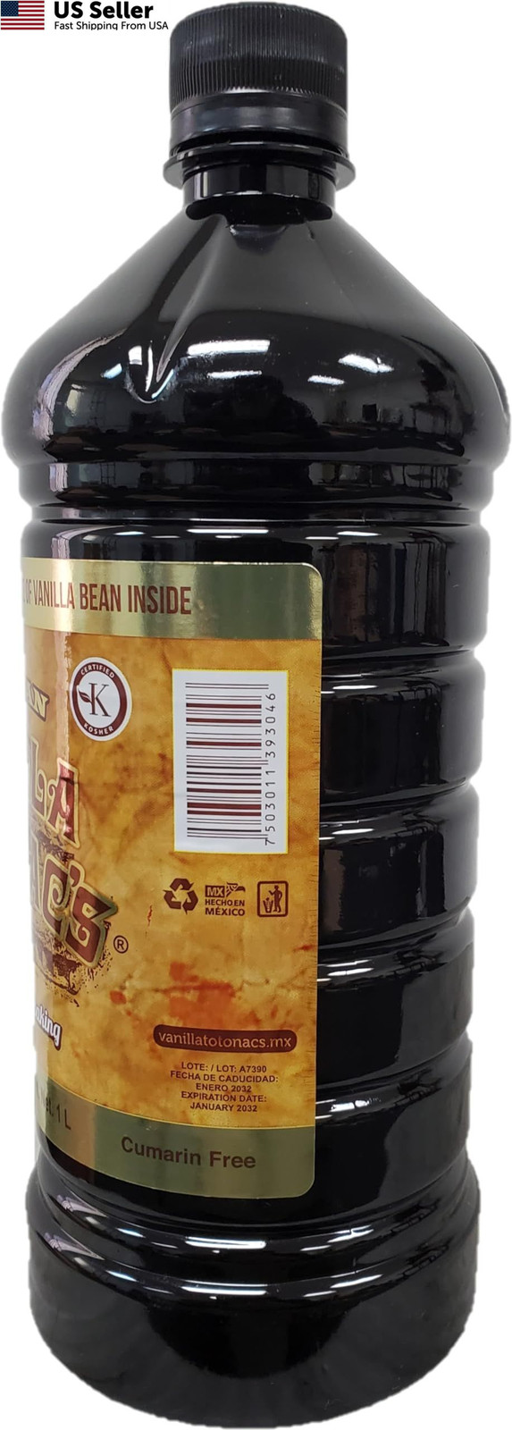 Mexican Vanilla Totonac’s – 33.2 Oz (1 Lt) Bottle – Fl (Pack of 1)