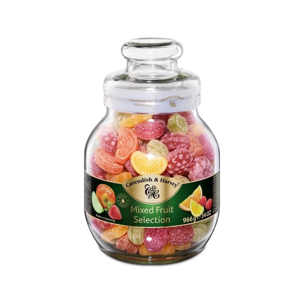 Cavendish & Harvey | Mixed Fruit Hard Candy 34 Ounce (Pack of 1), Multicolor