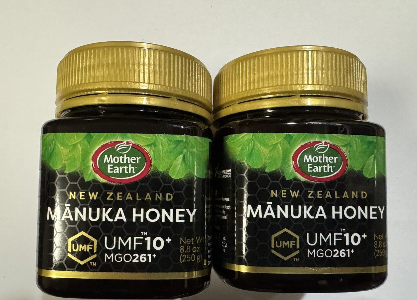 2 PACK Mother Earth New Zealand Manuka Honey UMF 10+ 8.8oz each X 2 Jars