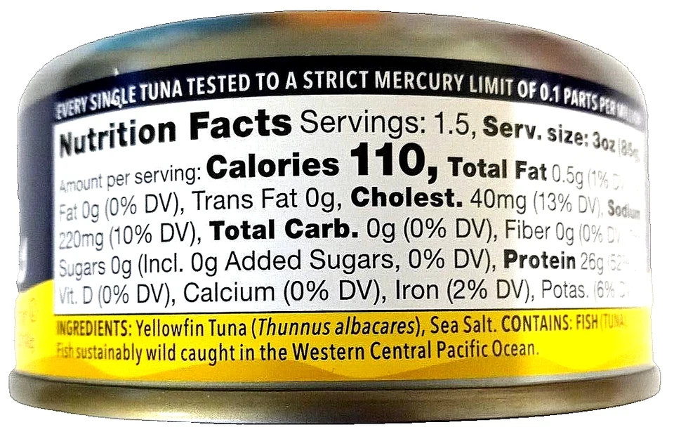 Safe Catch Wild Ahi Yellowfin Tuna Fish Steak 6 x 5 Oz Cans EXP 11/2027
