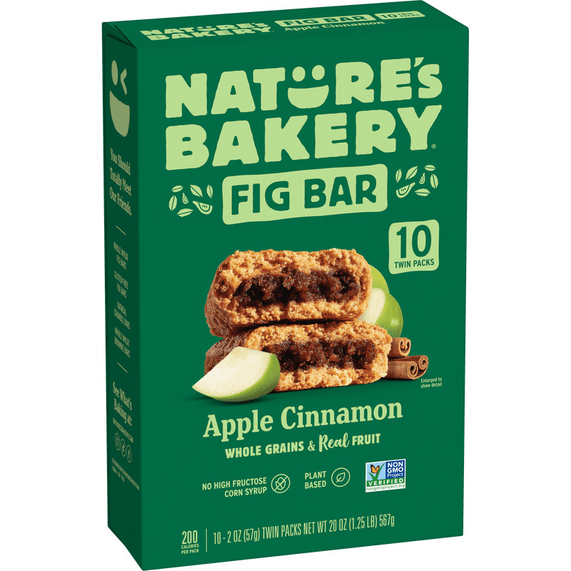 Nature’s Bakery, Apple Cinnamon Fig Bars, Twin Packs, 2 oz