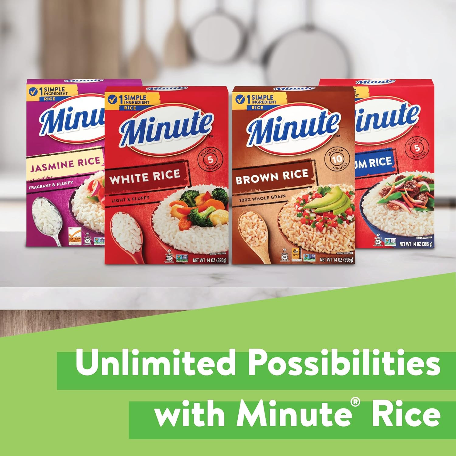 Instant White Rice, 72-Ounce Box, Light and Fluffy, for Quick Dinner Meals