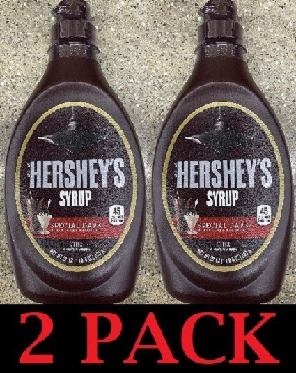 2x Hershey’s SPECIAL DARK Mildly Sweet CHOCOLATE Syrup 22 Oz Bottle – 2 PACK