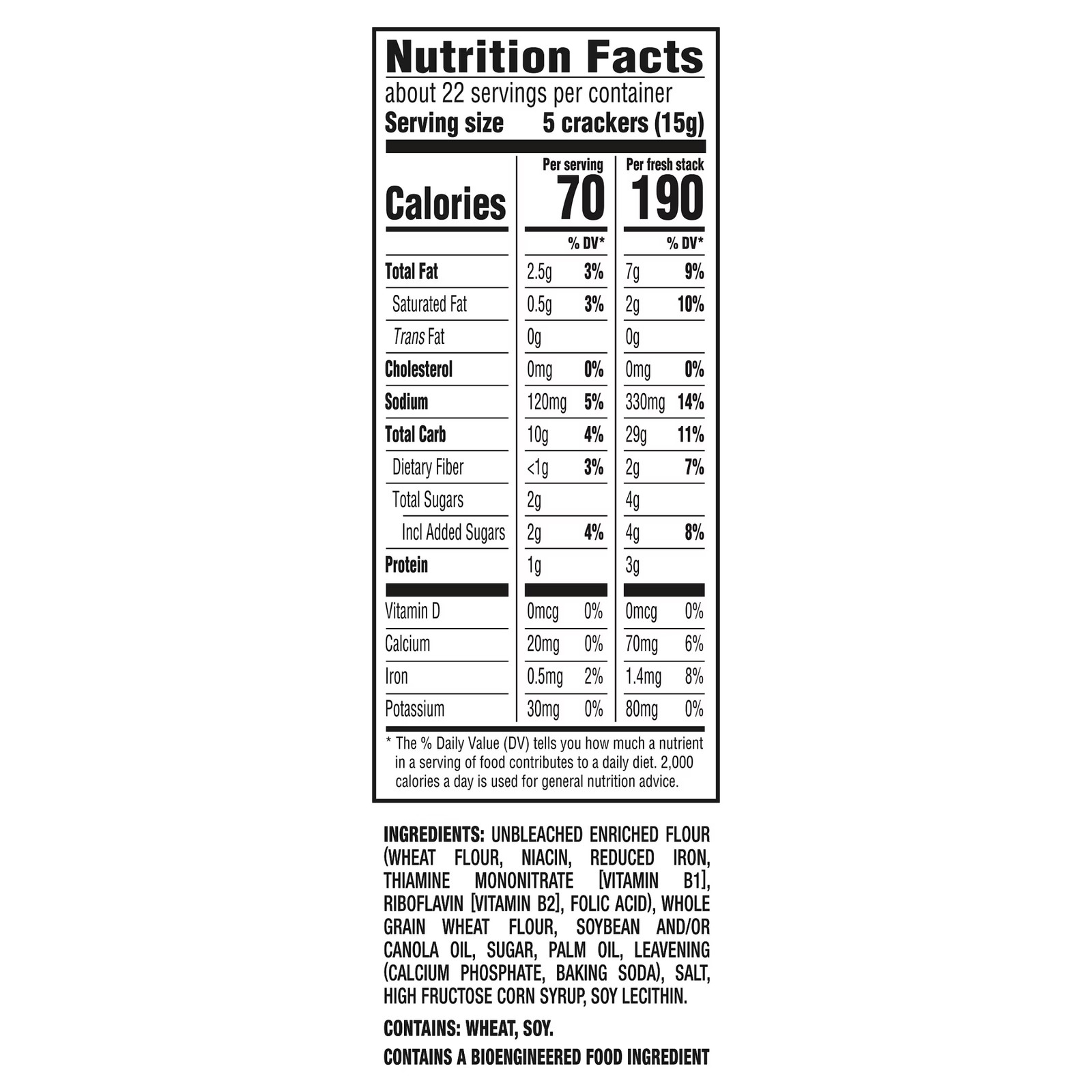 RITZ Fresh Stacks Whole Wheat Crackers, Travel Snacks, 11.6 Oz (8 Multi Snack Pa