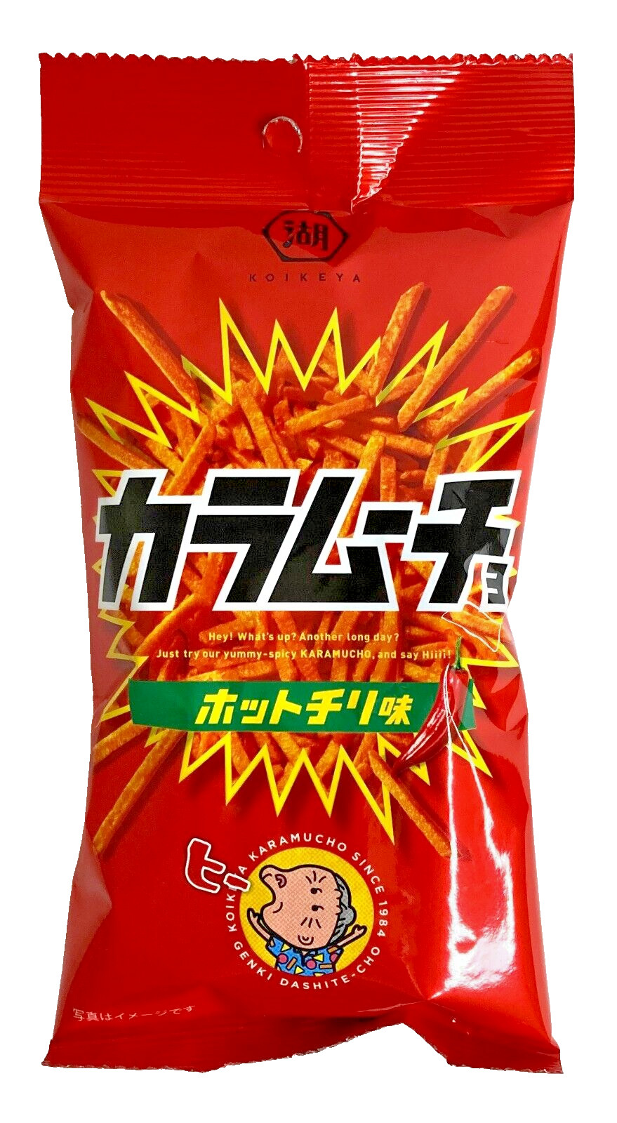 Japan Potato Snacks Koikeya Slim Bag Stick Karamucho Hot Chili Flavor 34g×6 bags