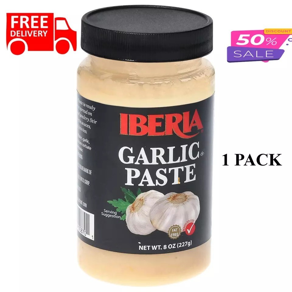 Iberia Garlic Paste, 8 Ounce