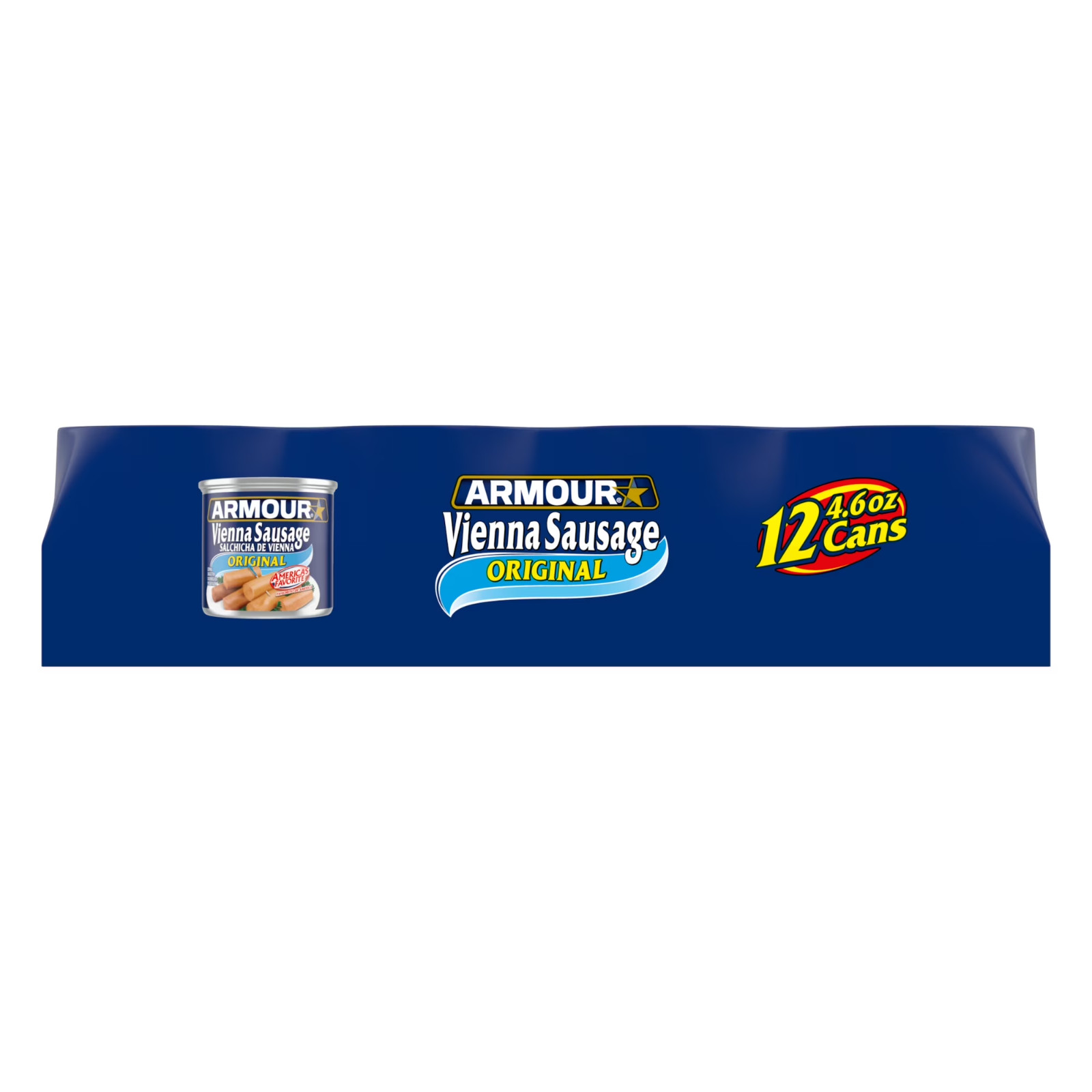 Armour Original Vienna Sausage -12g Protein Per Serving, 4.6 oz Can Pack of 12.