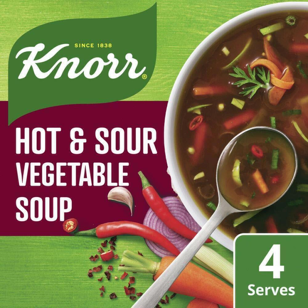Knorr Chinese Hot and Sour Veg Soup, 43g Each (Pack of 3 Sachets)