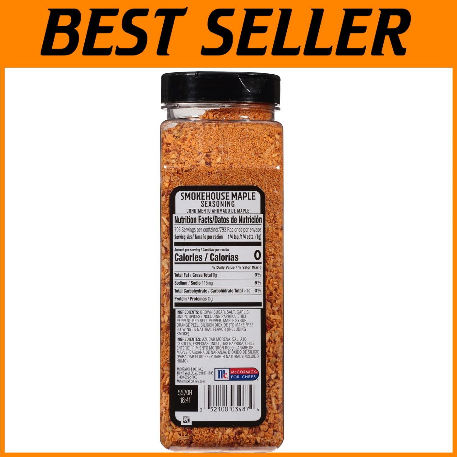 McCormick Smokehouse Maple Seasoning, 28 oz (Pack of 6)