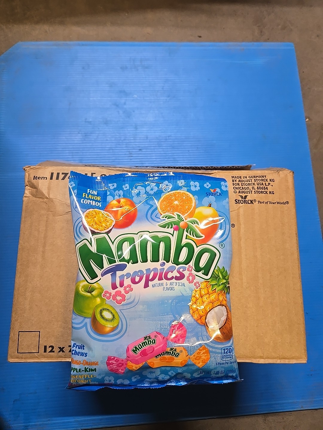 Mamba Tropics Fruit Chews Case of 12 ×7.05 oz Each Bag bbd6/30/2026