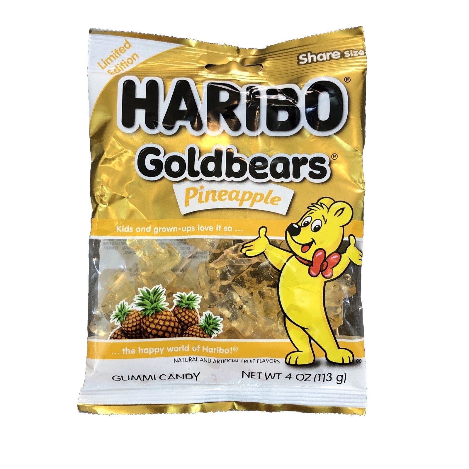 *LIMITED EDITION* Haribo «PINEAPPLE» Gummi Bears Gummy Candy