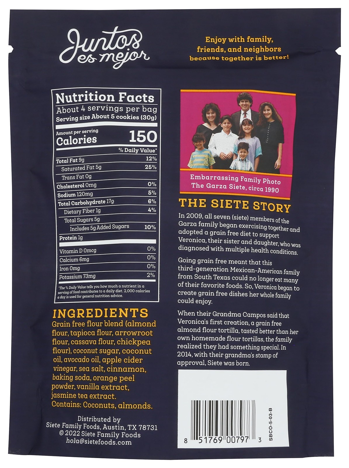 Gluten Free Vegan Mexican Shortbread Cookies 4.5 Ounce Pack Of 1