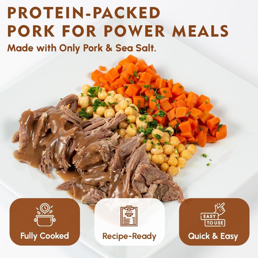 Fully Cooked Canned Pork 14.5 Oz – Premium Shelf-Stable Meat for Meals & Camping