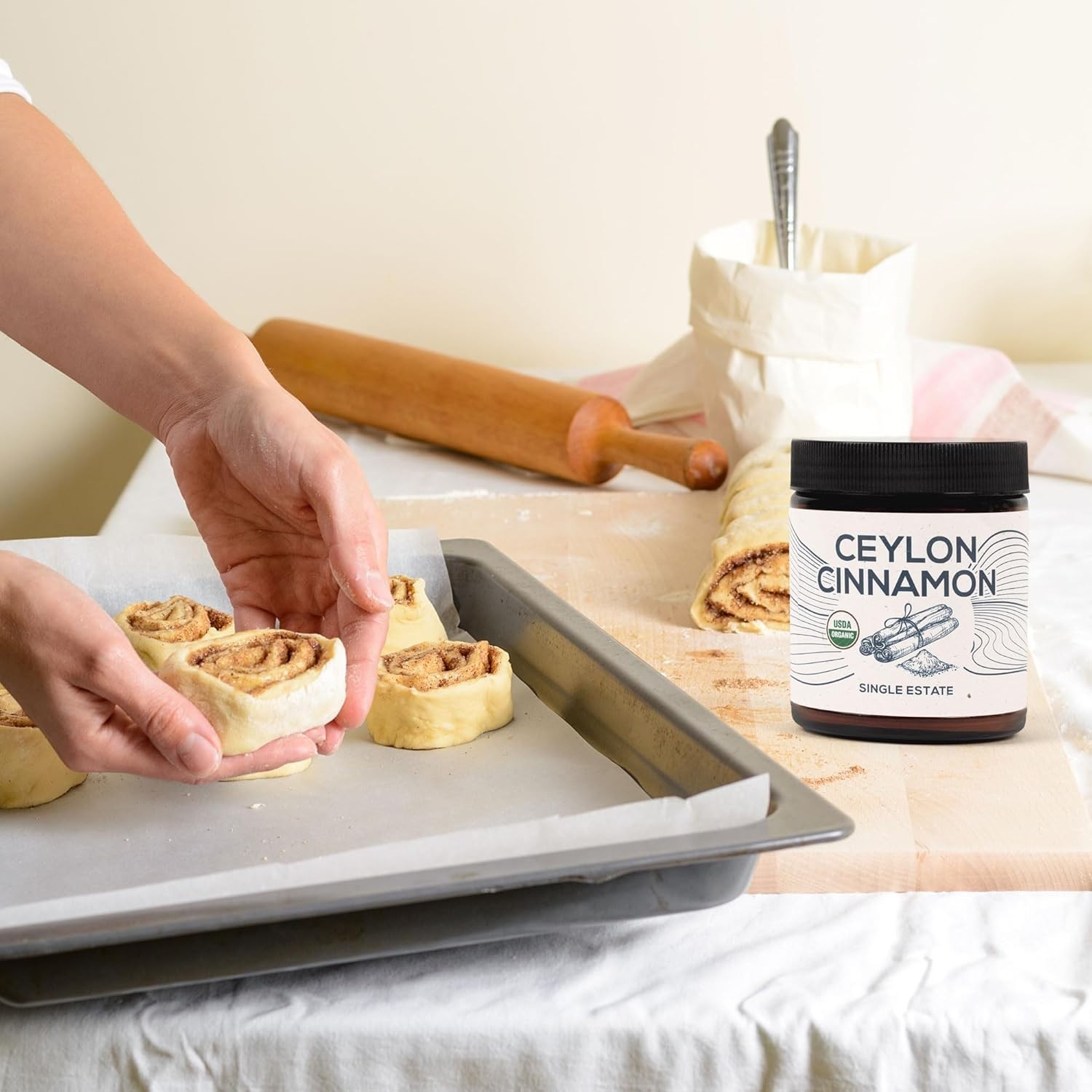 Organic Ceylon Cinnamon Powder – Organic, Non-GMO, Kosher & USDA Certified