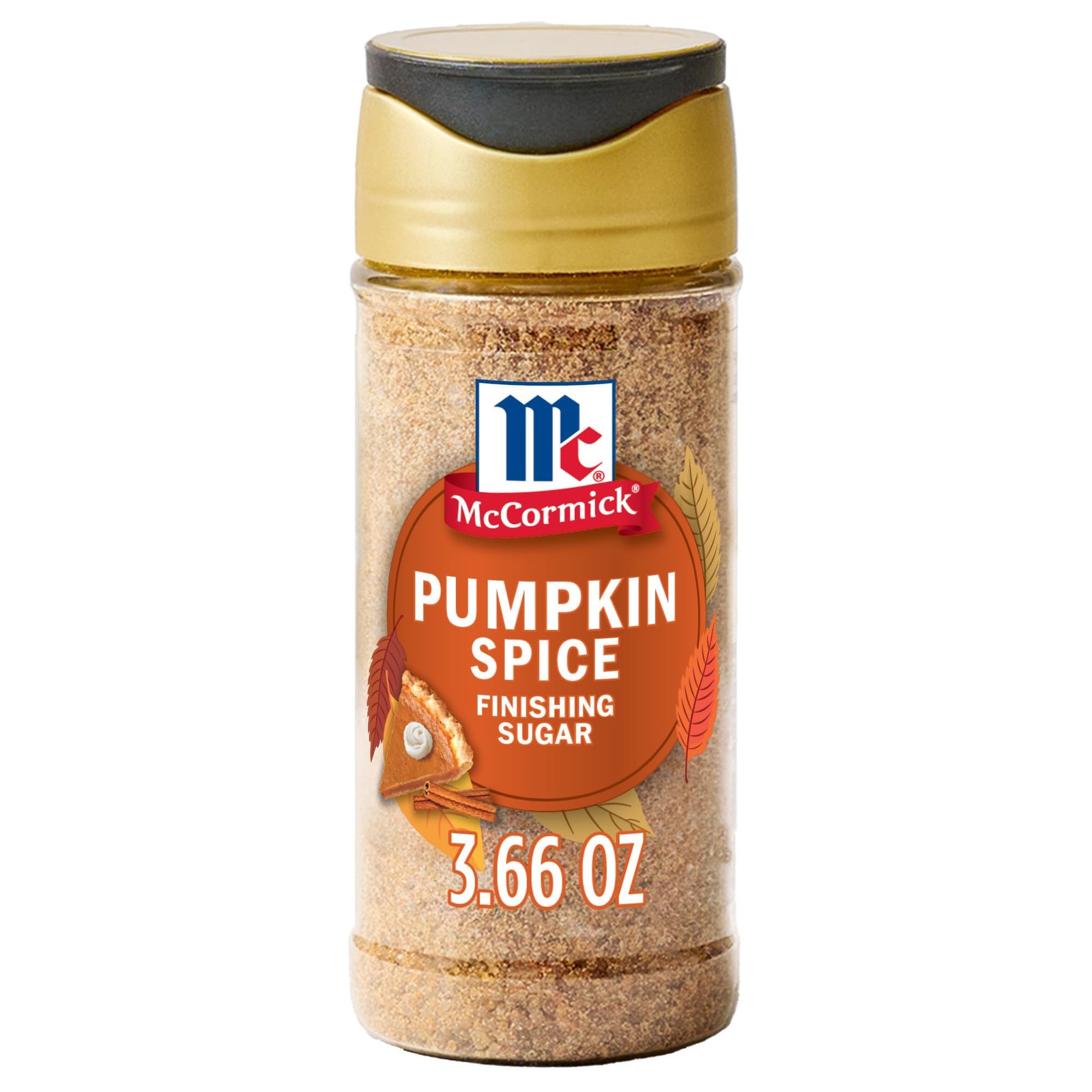 McCormick Finishing Sugar, Pumpkin Spice, 3.6 Ounce (Pack of 1), Beige
