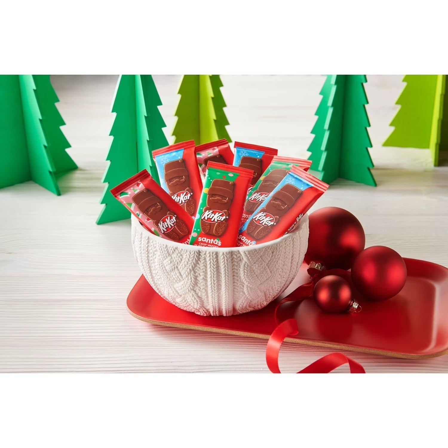 Kit Kat Santa’s 65 Pieces, Crisp Wafers In Milk Chocolate, 39.8 Ounce Christmas