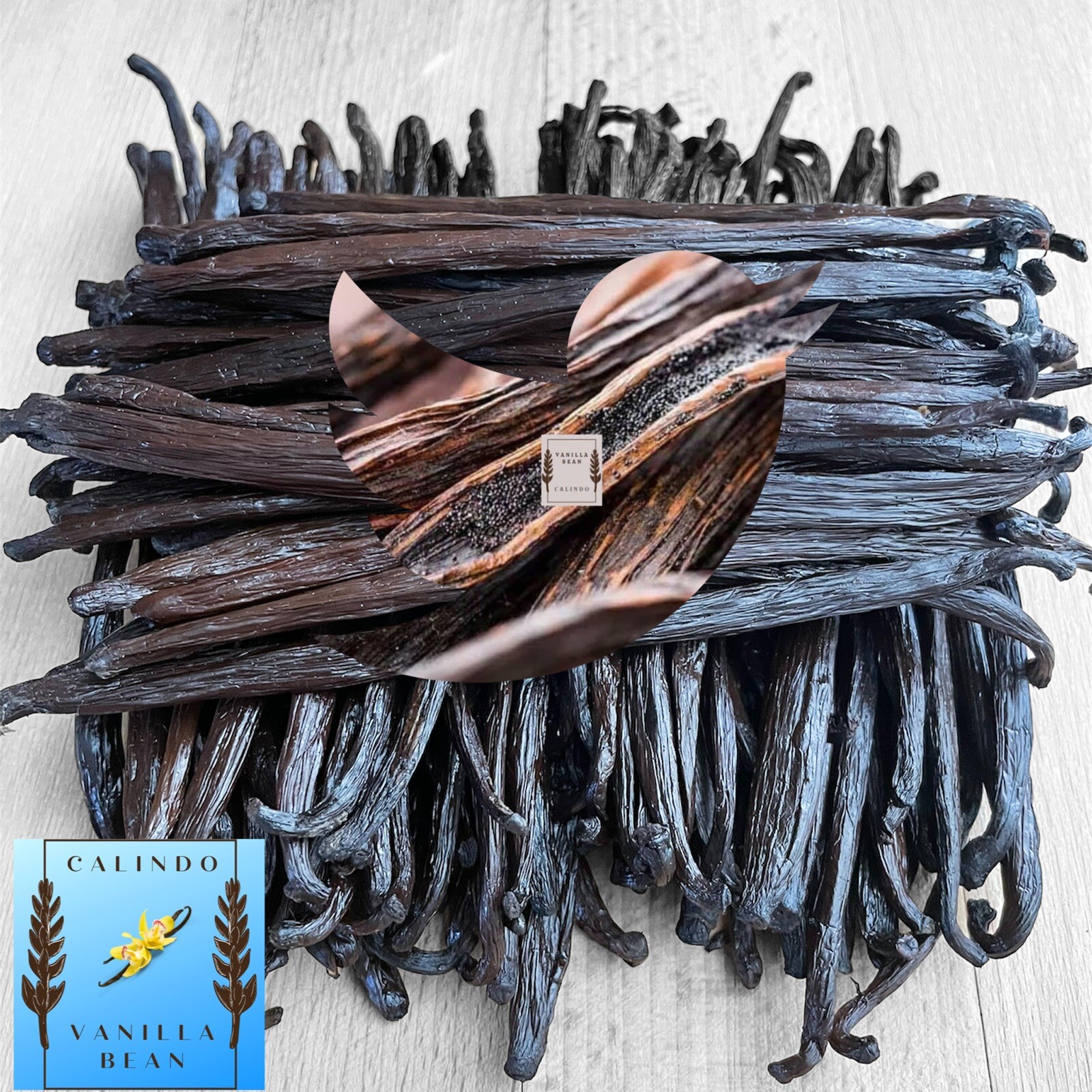 5oz Vanilla Beans Madagascar Grade A – 6++ Inches | Moist Vanilla Extract Baking