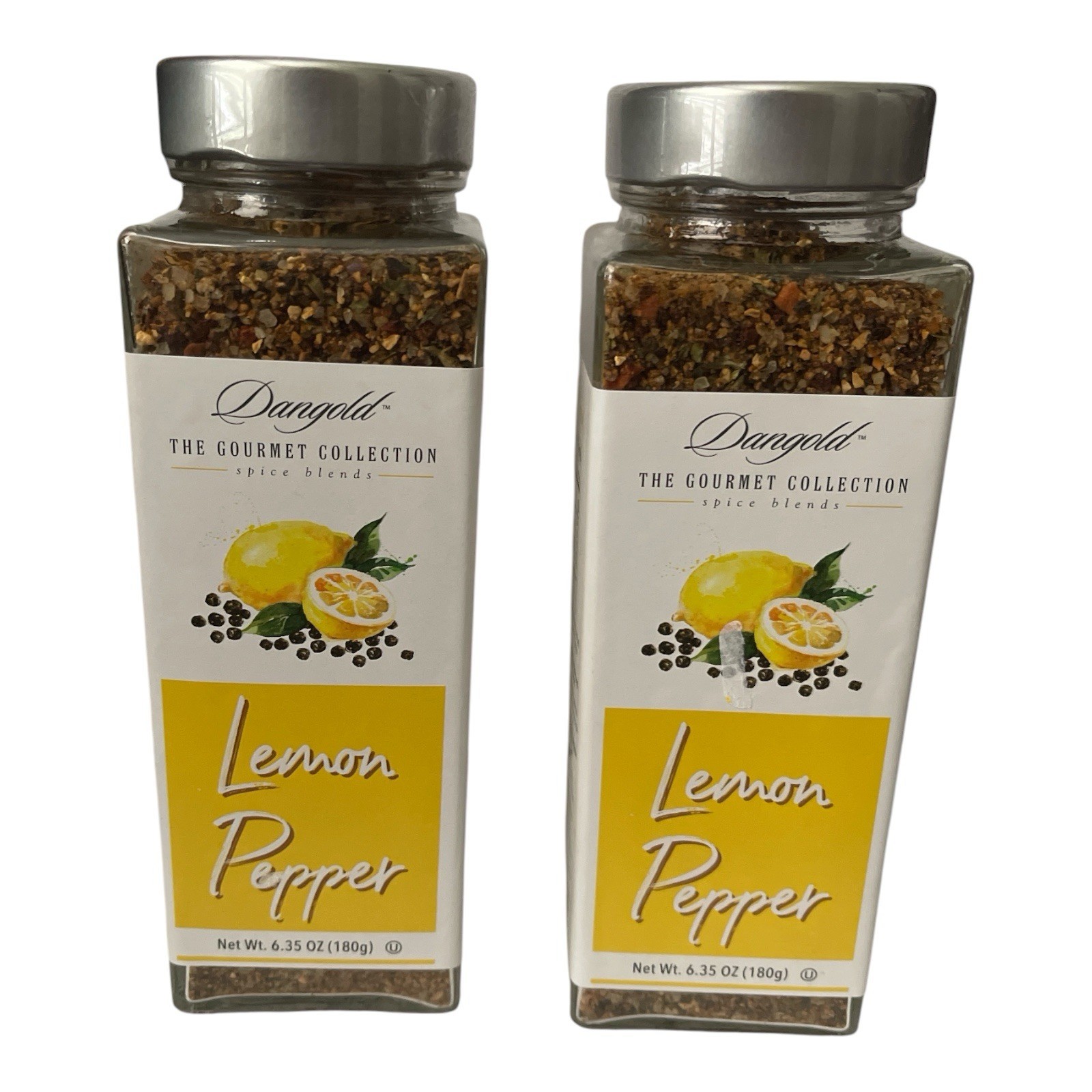 Dangold Gourmet Lemon Pepper Spice Blend 2 Pack 6.35 oz Exp 11/2027