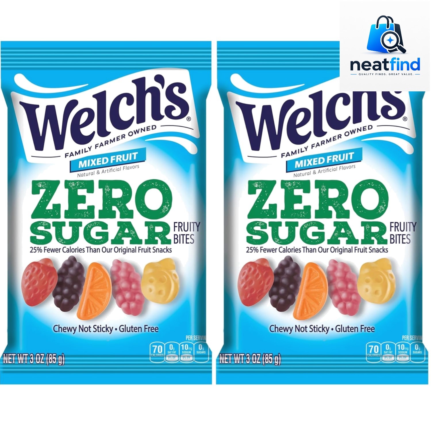 Zero Sugar Fruity Bites, Mixed Fruit Snack, Gluten Free & Sugar Free Snacks, …