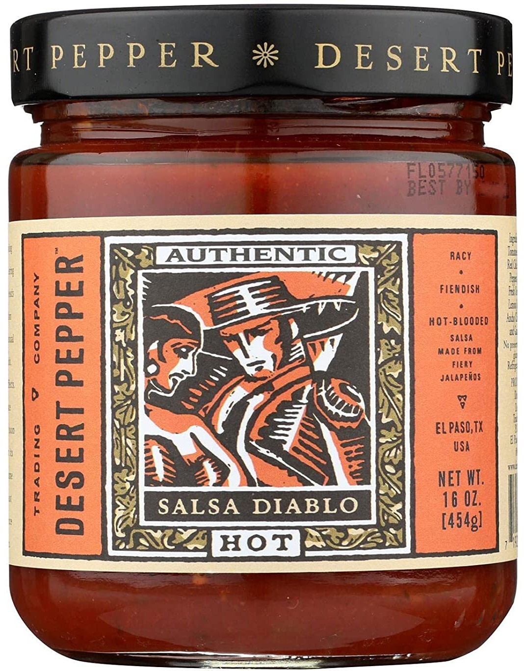 Desert Pepper Salsa Diablo – Hot – 16 oz (Pack of 6)