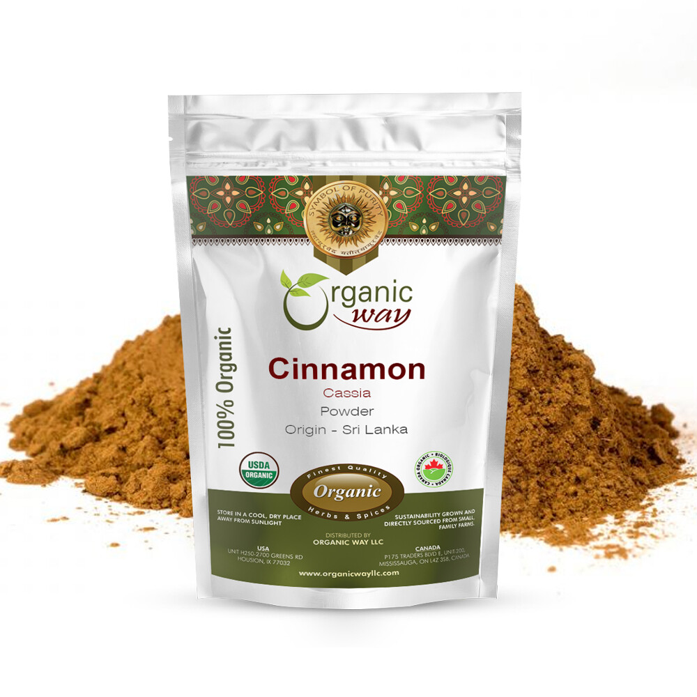 Organic Way Cinnamon Cassia Powder – Organic, Kosher & USDA Certified