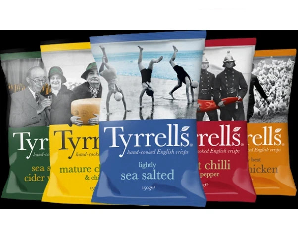 Tyrrells Crisps Mixed Case 7 Flavours Full Case 24x40g Bags
